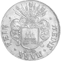 Altdeutschland Hamburg Silber 32 Schilling 1809