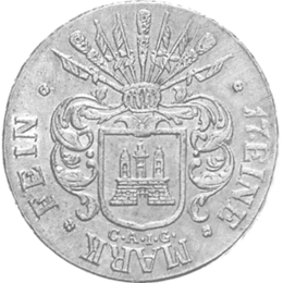 Altdeutschland Hamburg Silber 32 Schilling 1809