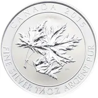 1,5 Unzen Silber Super Maple Leaf 2015 Kanada Royal Mint
