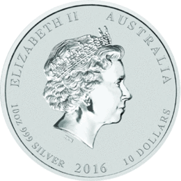 Lunar II Silbermünze Australien Affe 10 Unzen 2016 Perth Mint