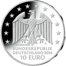 10 Euro Silber Gedenkmünze PP 2014 Johann Gottfried Schadow