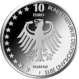 10 Euro Silber Gedenkmünze PP 2015 Deutsche Gesellschaft Rettung Schiffbrüchiger