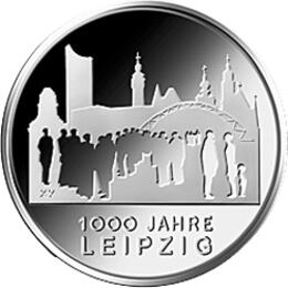 10 Euro Silber Gedenkmünze PP 2015 1000 Jahre Leipzig