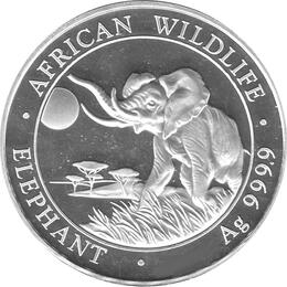 Somalia Elefant 1 Unze Silber 2016