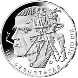 20 Euro Silber Gedenkmünze PP 2016 Otto Dix