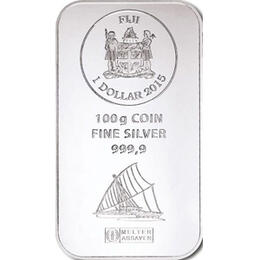 Silberbarren 100 Gramm Fiji