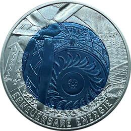 25 Euro Niob Silber Österreich 2010 Erneuerbare Energie