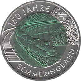 25 Euro Niob Silber Österreich 2004 Semmeringbahn