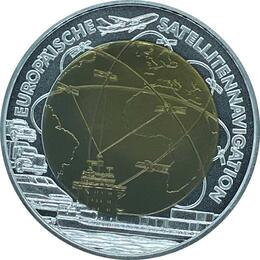 25 Euro Niob Silber Österreich 2006 Satellitennavigation