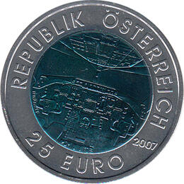 25 Euro Niob Silber Österreich 2007 Luftfahrt