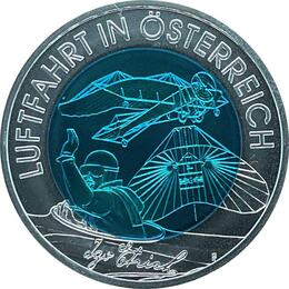 25 Euro Niob Silber Österreich 2007 Luftfahrt