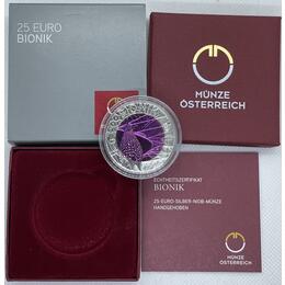 25 Euro Niob Silber Österreich 2012 Bionik