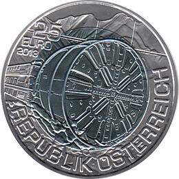 25 Euro Niob Silber Österreich 2013 Tunnelbau