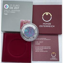 25 Euro Niob Silber Österreich 2016 Die Zeit