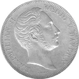 Altdeutschland Bayern Ludwig Doppeltaler 1854 München