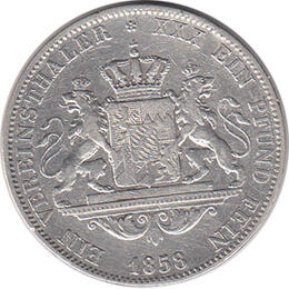 Bayern Ludwig I Zwei Gulden 1858