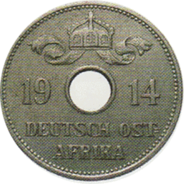 Ostafrika 10 Heller 1914