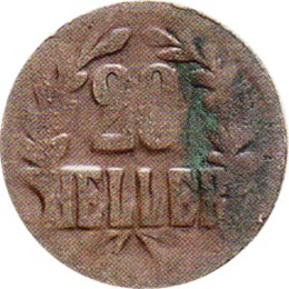 Ostafrika 20 Heller 