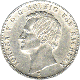 Altdeutschland Sachsen Vereinstaler 1854-1873