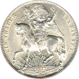 Altdeutschland Sachsen Siegestaler 1871