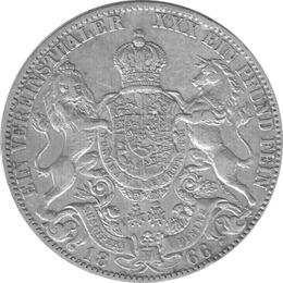 Altdeutschland Hannover Calenburg Taler 1866
