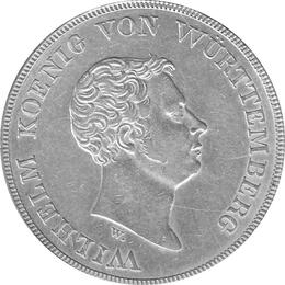 Altdeutschland Württemberg Kronentaler Wilhelm 1833