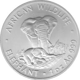 Zambia Elefant 1 Unze 1999