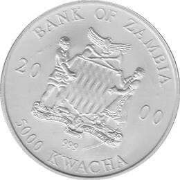 Zambia Elefant 1 Unze 1999