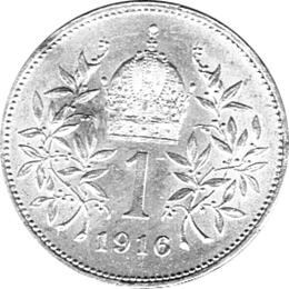 1 Krone 1916 Österreich Franz Joseph