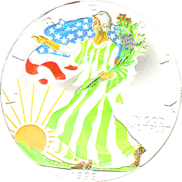 American Silber Eagle 1 Unze Farb Season