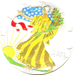 American Silber Eagle 1 Unze Farb Season