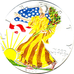 American Silber Eagle 1 Unze Farb Season