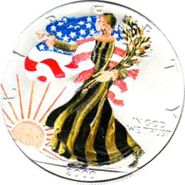 American Silber Eagle 1 Unze Farb Season
