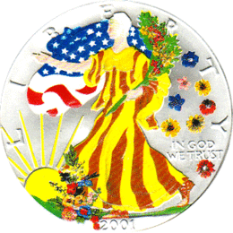 American Silber Eagle 1 Unze Farb Season
