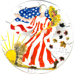 American Silber Eagle 1 Unze Farb Season