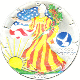 American Silber Eagle 1 Unze Farb Season