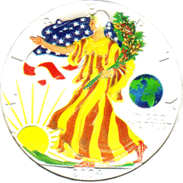 American Silber Eagle 1 Unze Farb Season