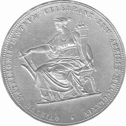 Doppelgulden Silberhochzeit 1879 Franz Joesef Elisabeth