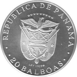 Panama 20 Balboa 1977 Ritter
