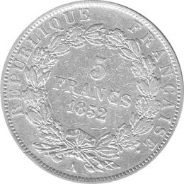 5 Francs Napoleon III 1852 - 1870