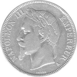 5 Francs Napoleon III 1852 - 1870