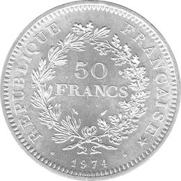 50 Francs Herkulesgruppe 1959-2001