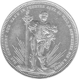 5 Franken Schützentaler Basel 1879