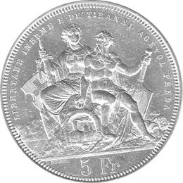 5 Franken Schützentaler Lugano 1883