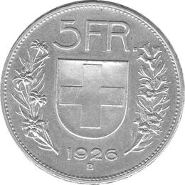 5 Franken Confoederatio 1926