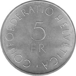 Schweiz 5 Franken Rotes Kreuz 1963