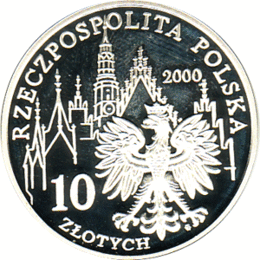 Polen 10 Zlotych Silber 2000 - 1000 lecie Wroclawia 