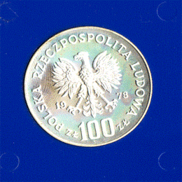 Polen 100 Zlotych Silber 1978 Adam Mickiewicz