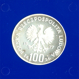 Polen 100 Zlotych Silber 1977 Ignacy Jan Paderewski