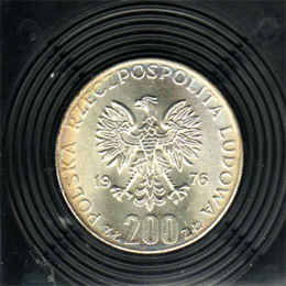 Polen 200 Zlotych Silber 1976 Igrzyska XXI Olimpiady